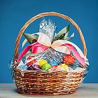 Vista 6 de Motroce Rollo de celofán transparente, 100 pies x 34 pulgadas, envoltura de papel de floristería de puntos blancos, rollo de celofán transparente