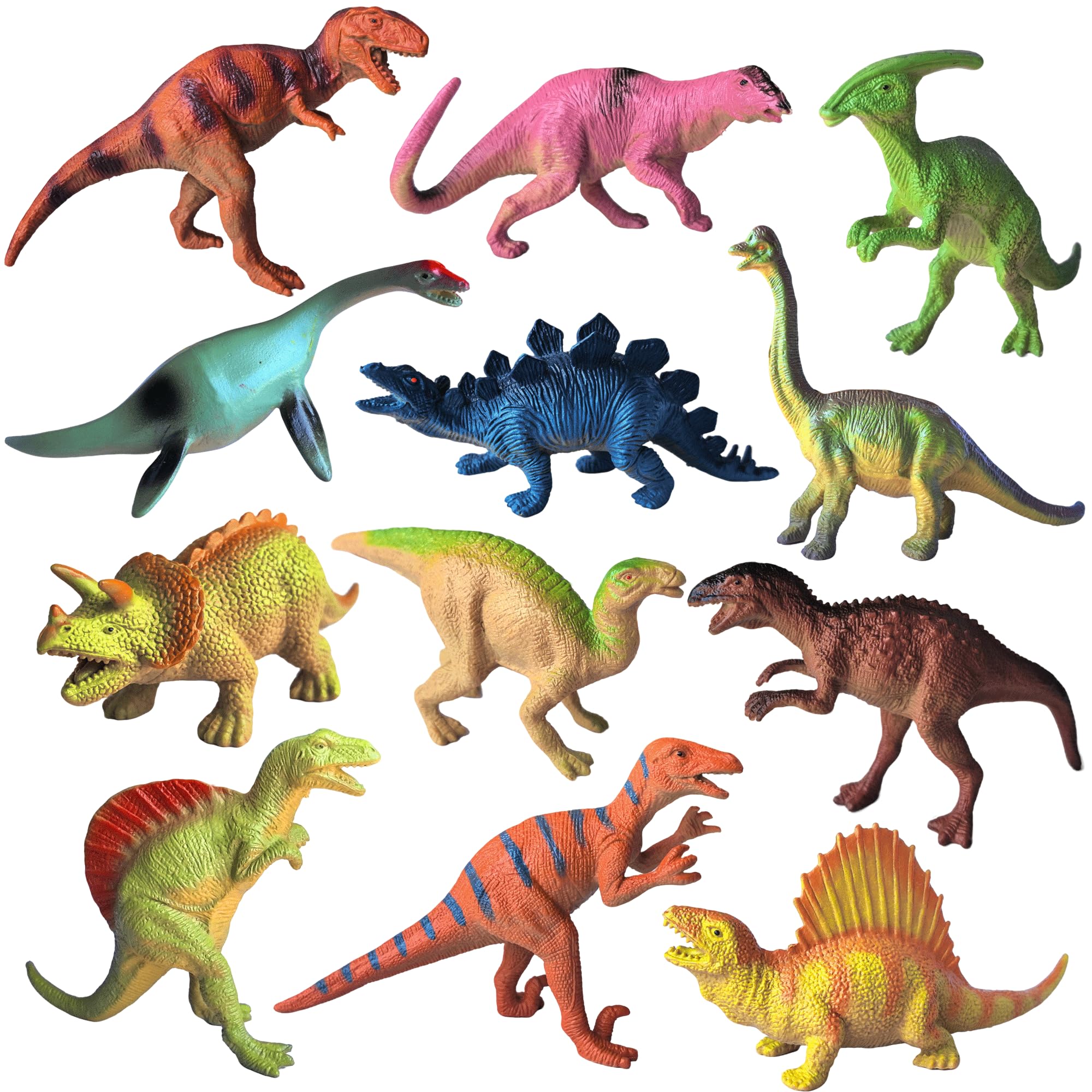 12 Pcs Realistic Small Dinosaur