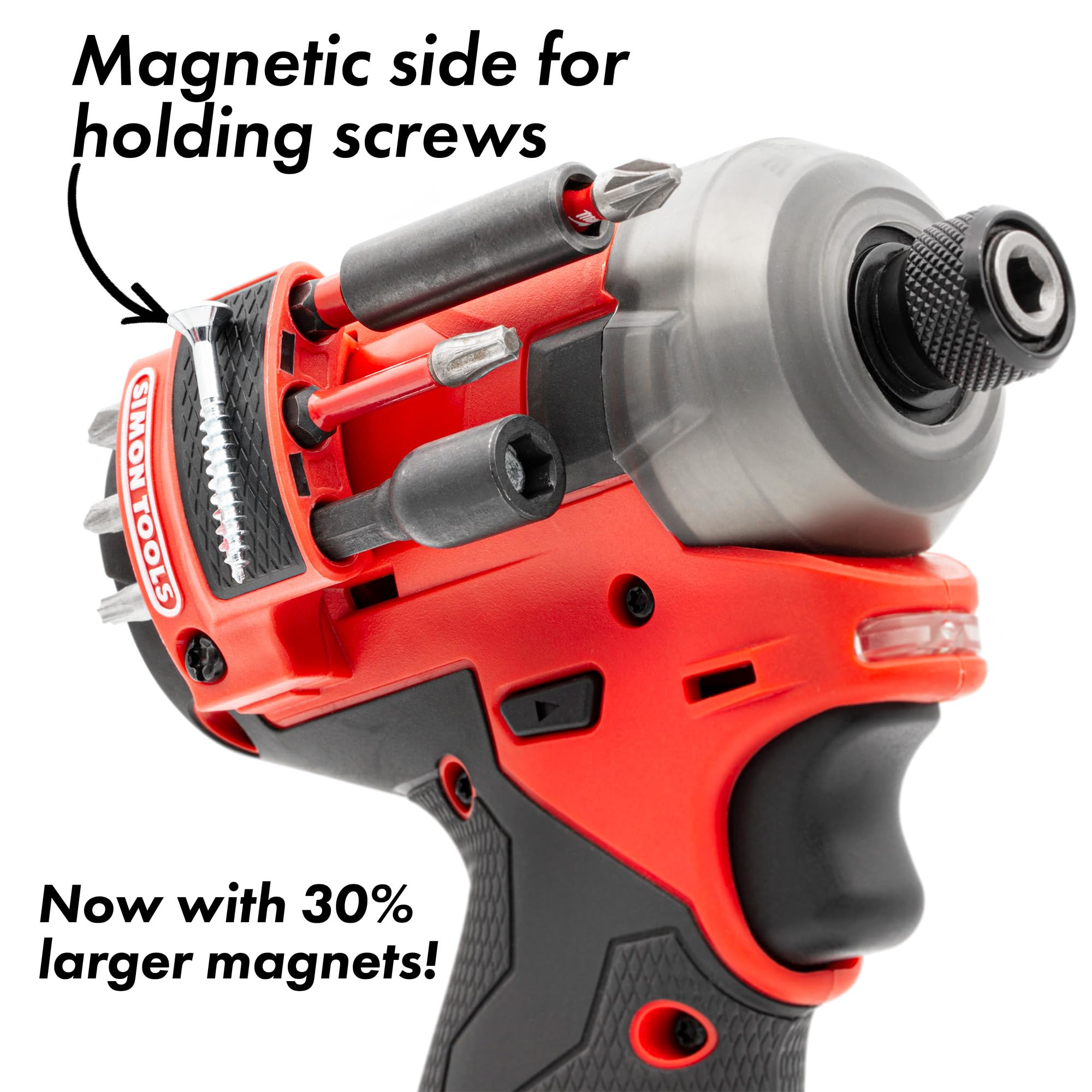 Simon Tools Soporte magnético para brocas Milwaukee M12 Gen 2 y taladro - Soporte de brocas Milwaukee para M12