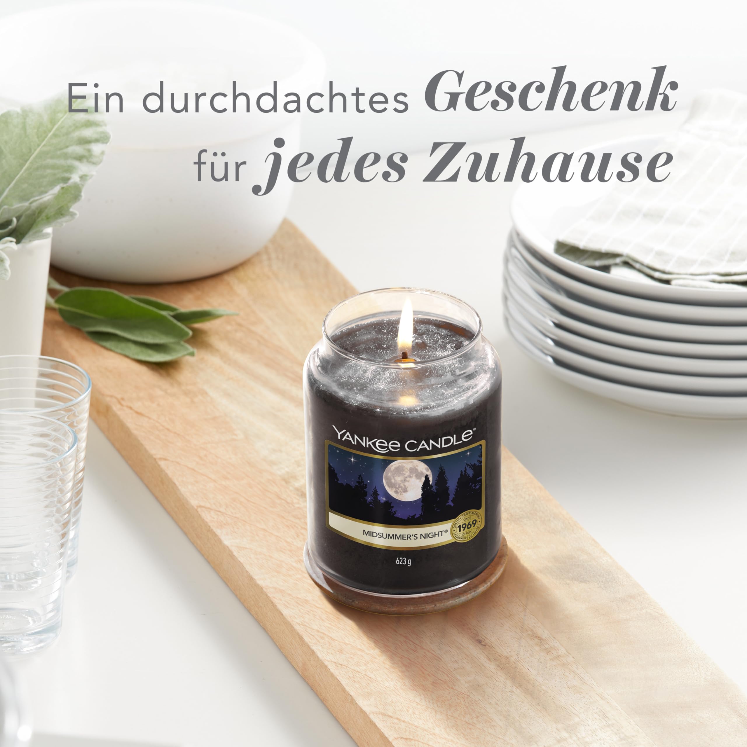 Yankee Candle Duftkerze im Glas (groß) | Midsummer's Night | Kerze mit langer Brenndauer bis zu 150 Stunden | Perfekte Geschenke für Frauen Ansicht 7