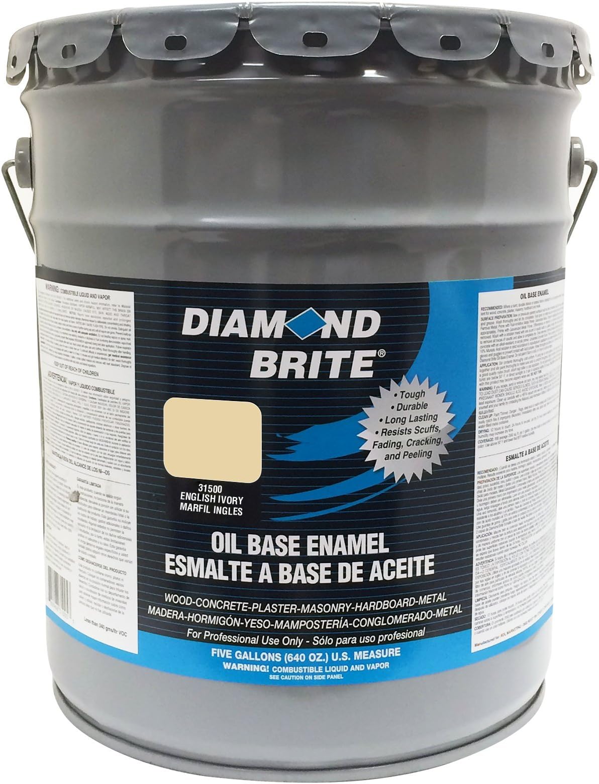 31500 5-Gallon Oil Base All Purpose Enamel Paint English Ivory