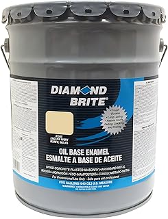 Diamond Brite Paint 31500 5-Gallon Oil Base All Purpose Enamel Paint English Ivory