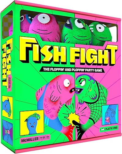 Miniatura 1 de Fish Fight - El juego de fiesta de flopping y plopping para familias de todas las edades  Juego de patio al aire libre para fiestas en el jardín,