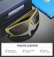 Vista 5 de Nitrogen Gafas de sol deportivas polarizadas envolventes para hombres y mujeres, UV400, para conducir, pescar, correr, gafas de sol