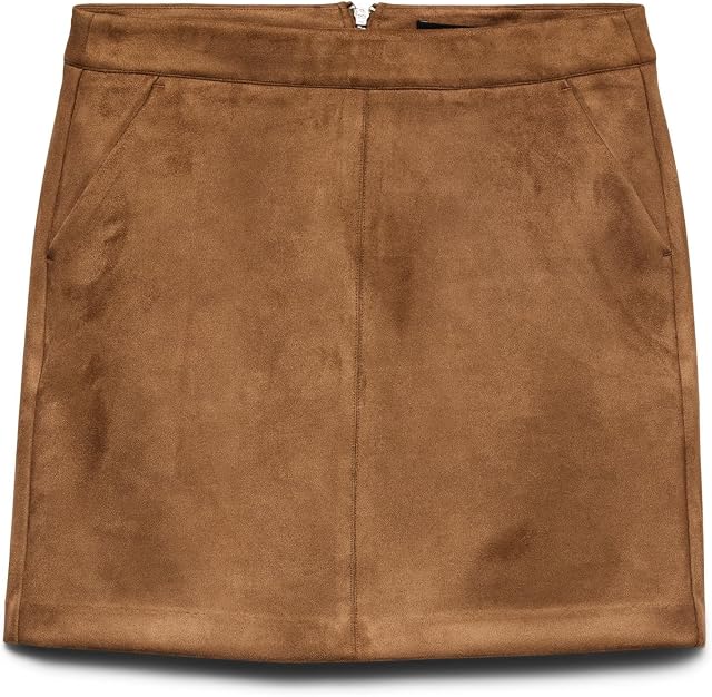 Vero Moda Vmdonnadina Faux Suede Short Skirt Noos Falda Mujer (Pack de 1)