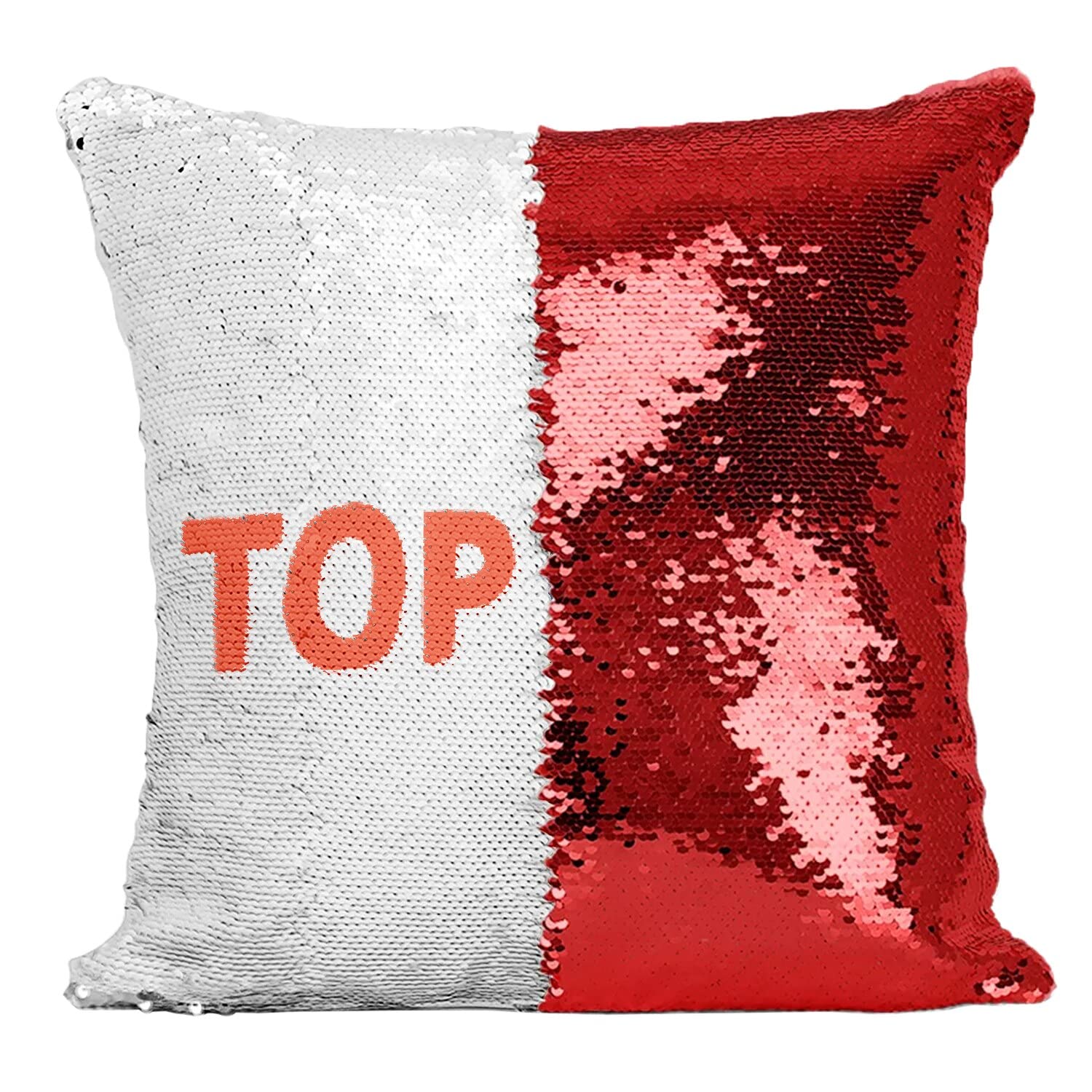 Coussin sequin rouge Top Dad : le cadeau original pour homme qui remplace les objets futiles