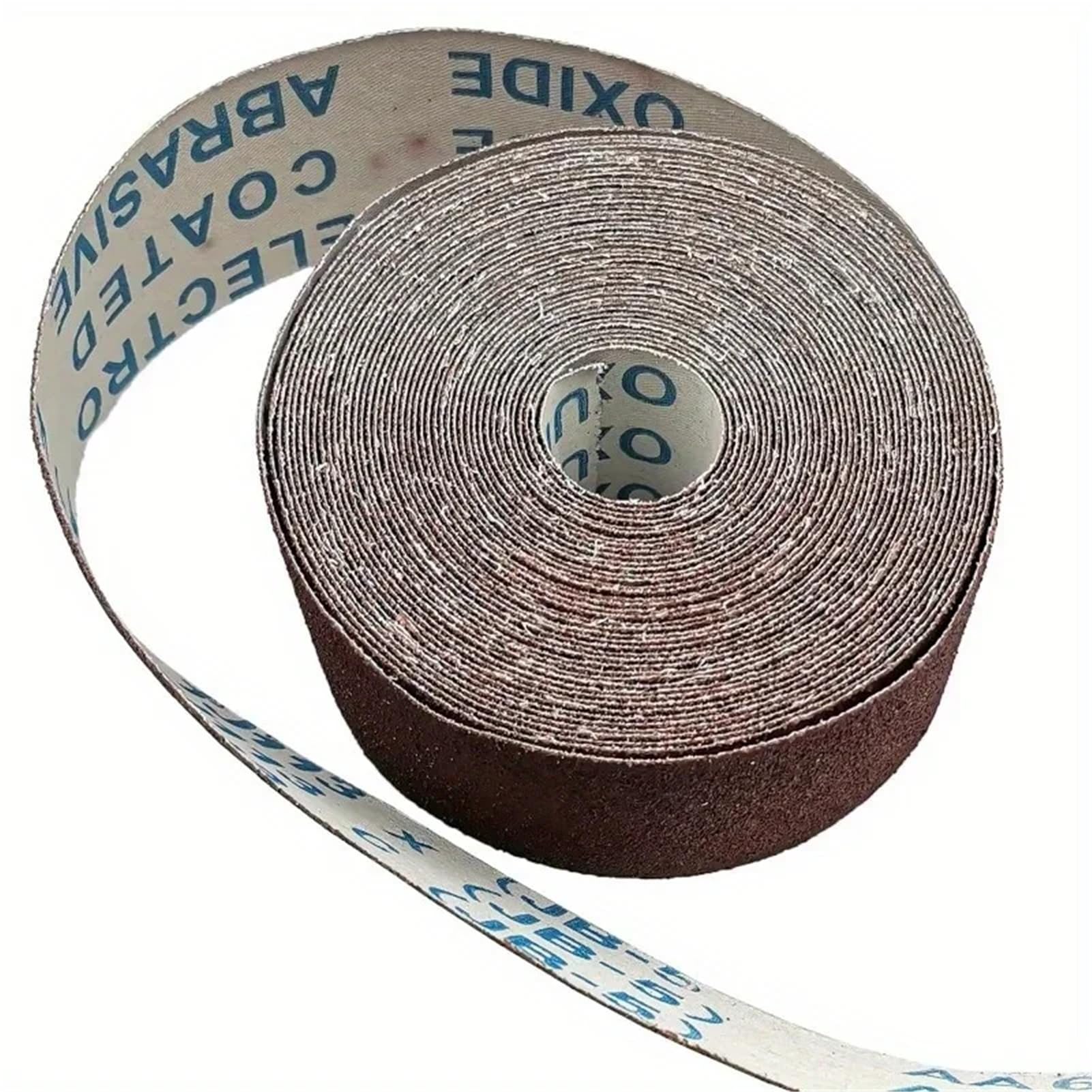 Rotolo di carta vetrata abrasiva in tela smeriglio da 2" x 32,8 piedi for mobili in legno e metallo(400 Grit)