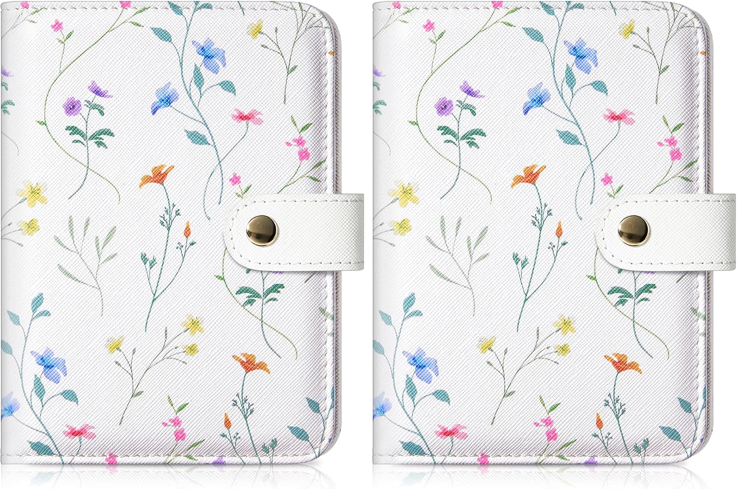 CASMONAL 2 Pack Passport Holder for Travel Essentials, RFID Blocking Passport Cover Case for Women Men, Cute Family Passport Wallet & Credit Card Holder, Ditsy Floral