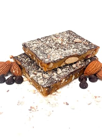 Sweet Treats by George English Almond Toffee, Handcrafted Gourmet Candy Bar with Almonds & Rich Chocolate, Made with Real Butter, 3oz Single Bar, Perfect for Snacking, Gifting, or Dessert