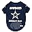 NFL Dallas Cowboys Raglan Jersey America\'s Team - Large. Cutest Football Jersey for Dogs & Cats