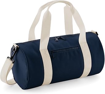 BagBase Mini Barrel Bag One Size French Navy/Off White