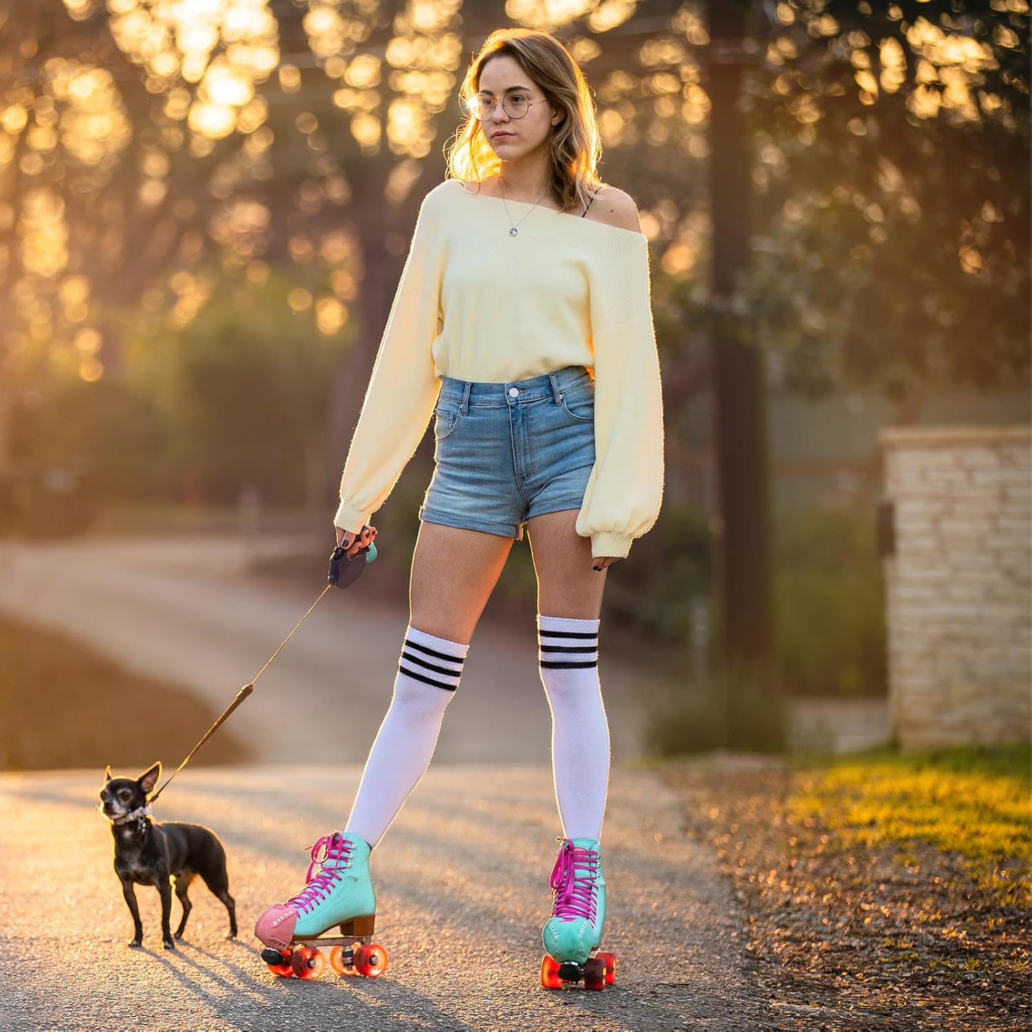 Trifabricy Thigh High Socks for Women, Warm Over Knee High Socks, Extra Long Striped High Boot Stockings for Daily Wear - Image 2