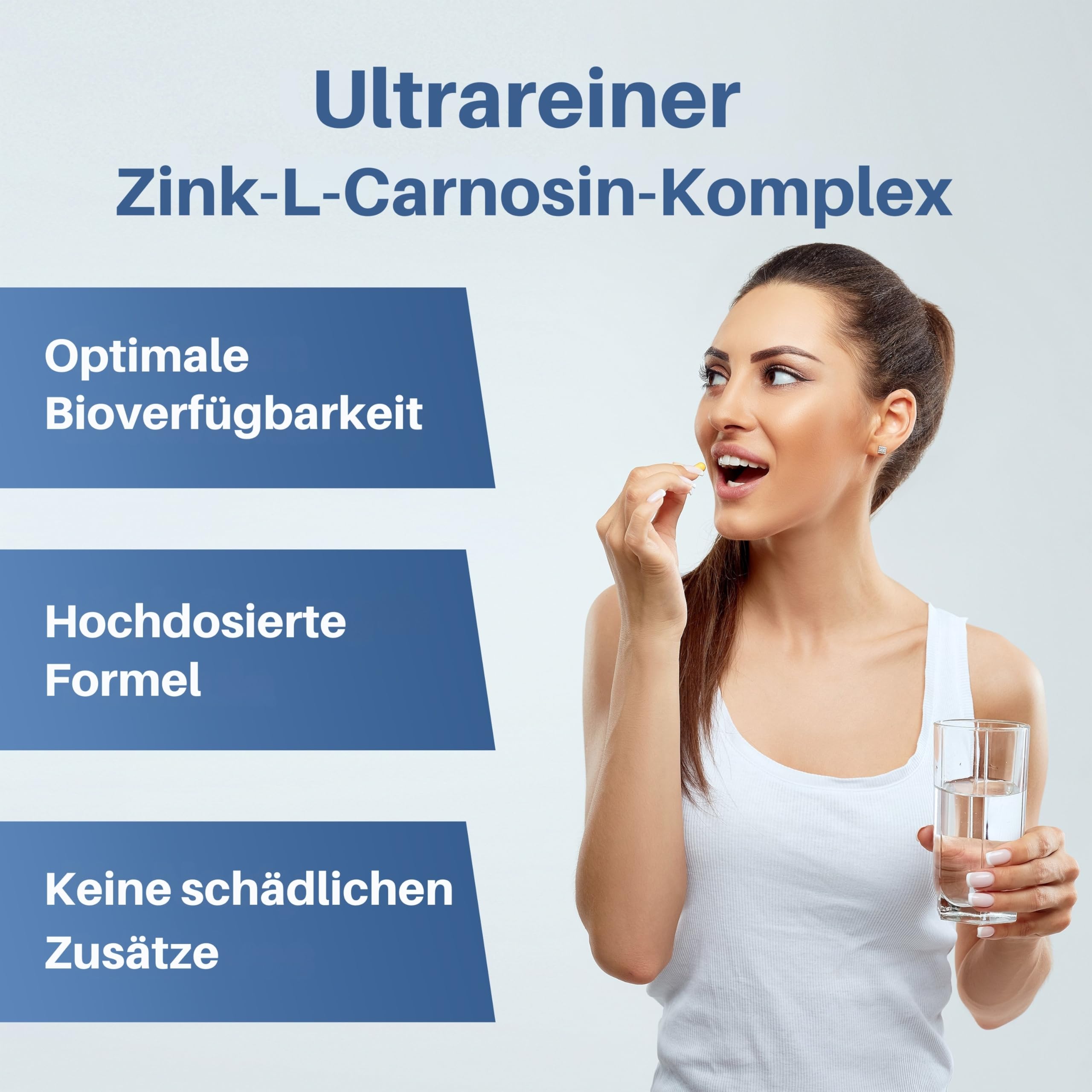Zink-L-Carnosin 180 Kapseln 75 mg – Magen-Darm-Komplex, Magenschutz & Nährstoffaufnahme, 3 Monate, 98 % rein, Laborgeprüft, Vegan