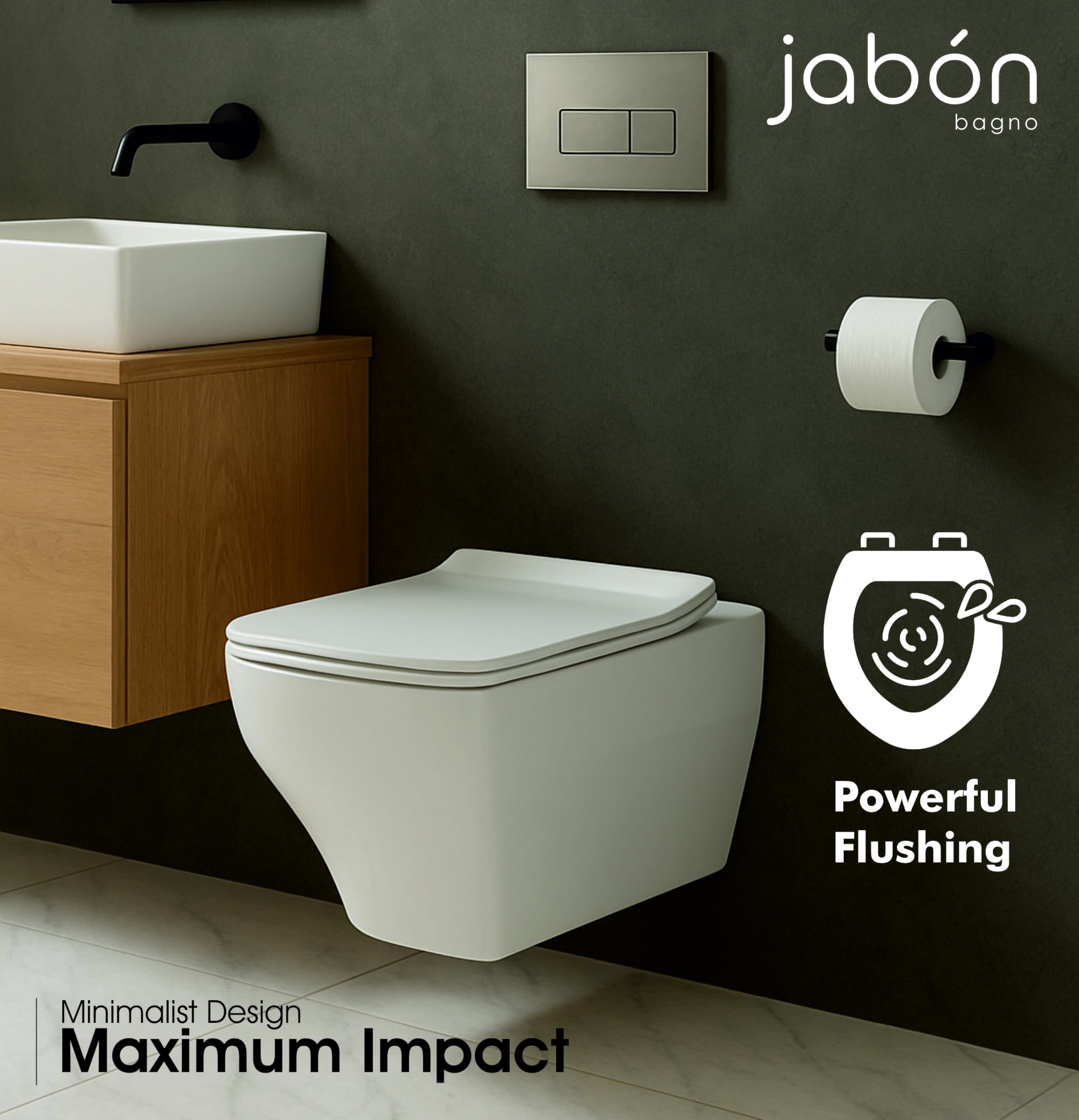 Wall Mounted Commode - Modern White Toilet -4 Wall Mounted Commode - Modern White Toilet -4