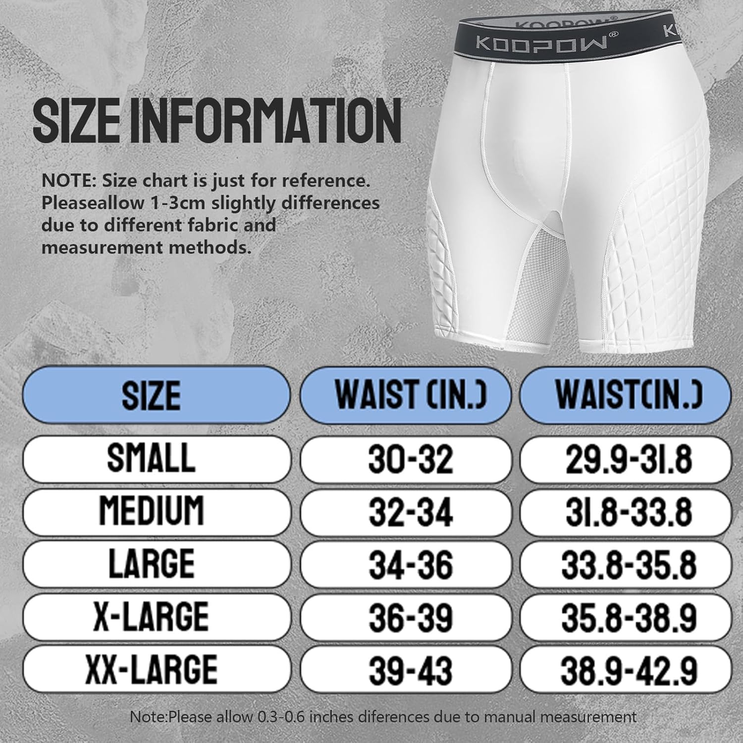KOOPOW Adult Padded Sliding Shorts Men Slider Shorts Sliding Pads with Cup Pocket for Baseball, Football, Lacrosse, Hockey - Image 6