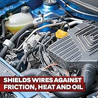 Vista 8 de XFasten Cinta de arnés de cables, 1.3 pulgadas x 50 pies, arnés de cableado de alta temperatura, cinta eléctrica de tela de fieltro autoadhesiva