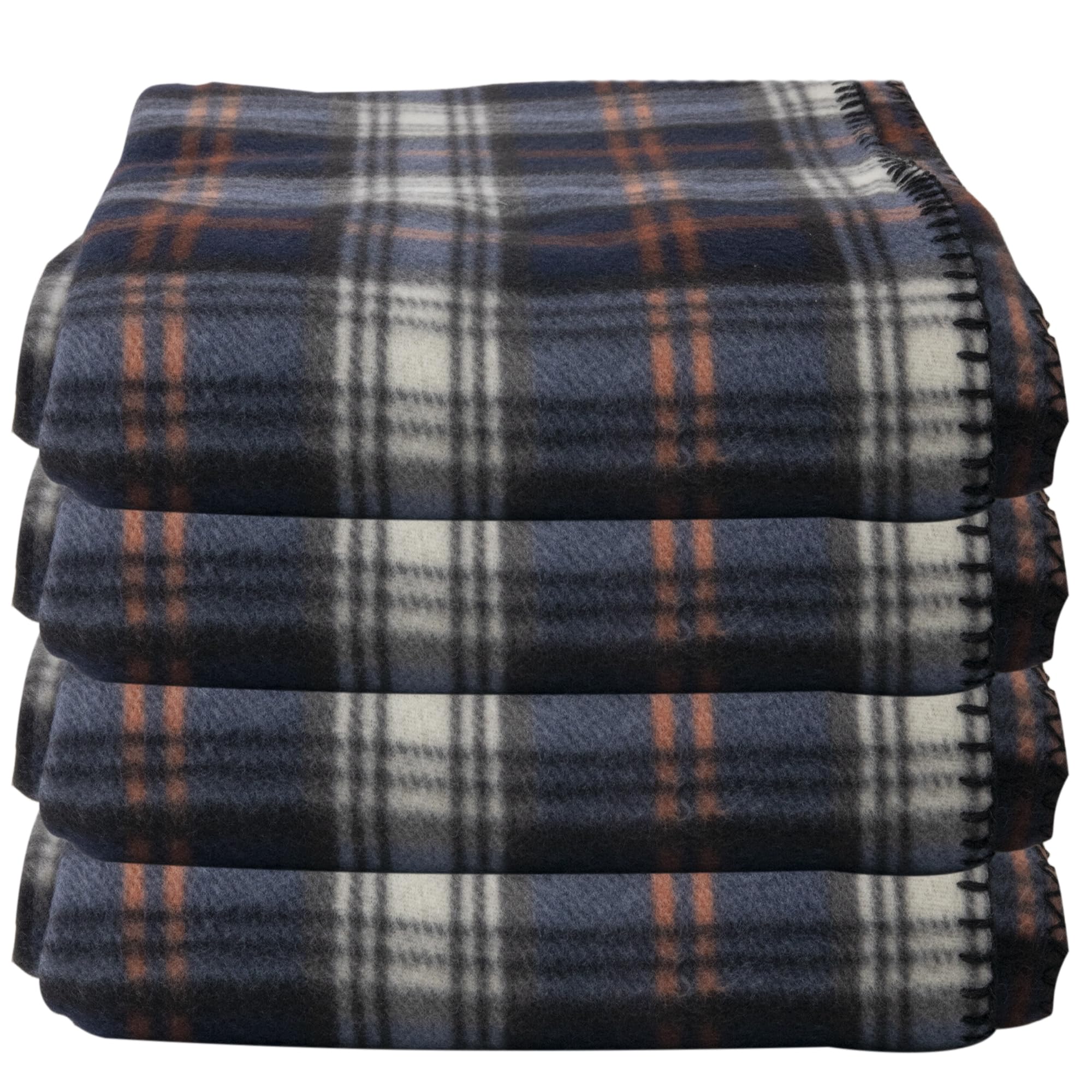 Trail maker Confezione da 24 coperte in pile Sherpa, 50 x 60 cm, per ospiti di matrimoni, senzatetto, animali domestici, coperte in pile scozzese sfuso