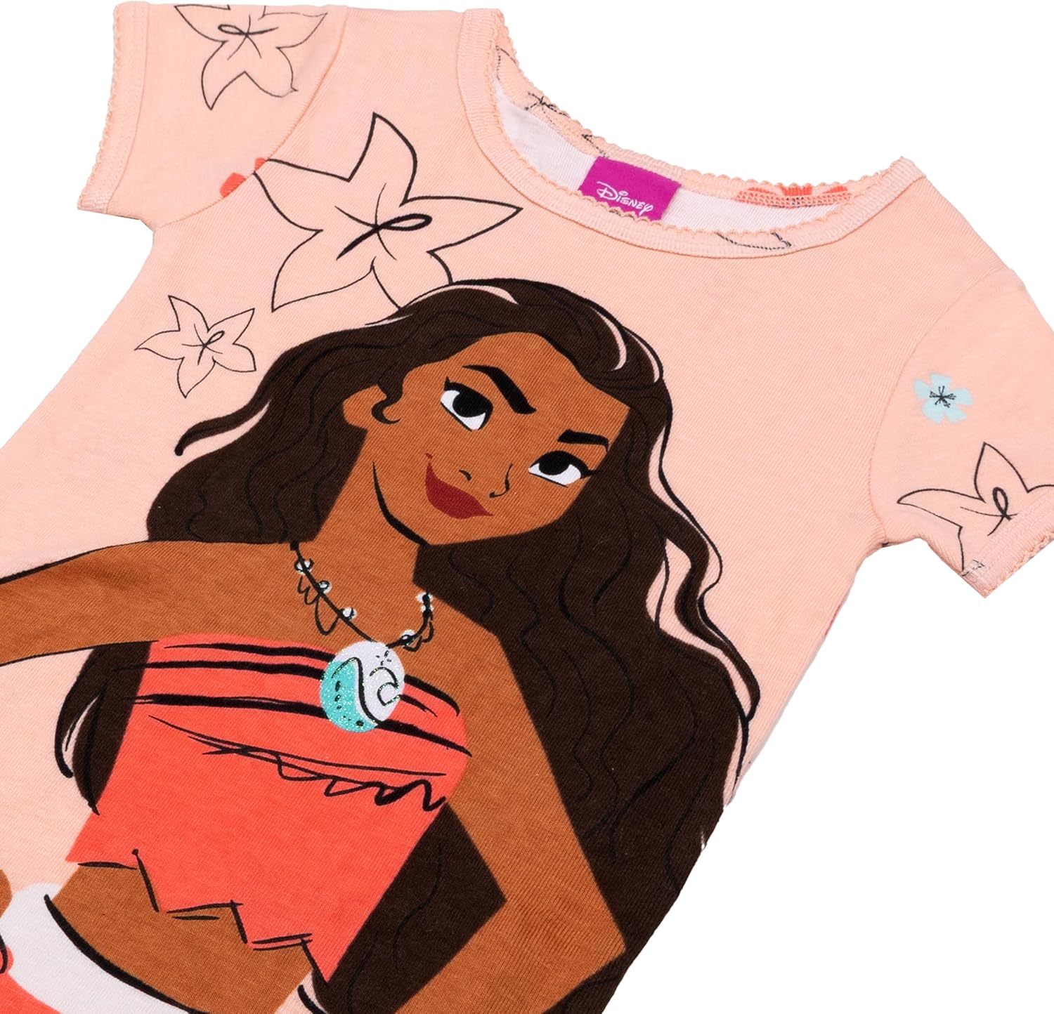 Disney girls 4-piece Snug-fit Cotton Pajama Set, Soft & Cute for Kids - Image 3