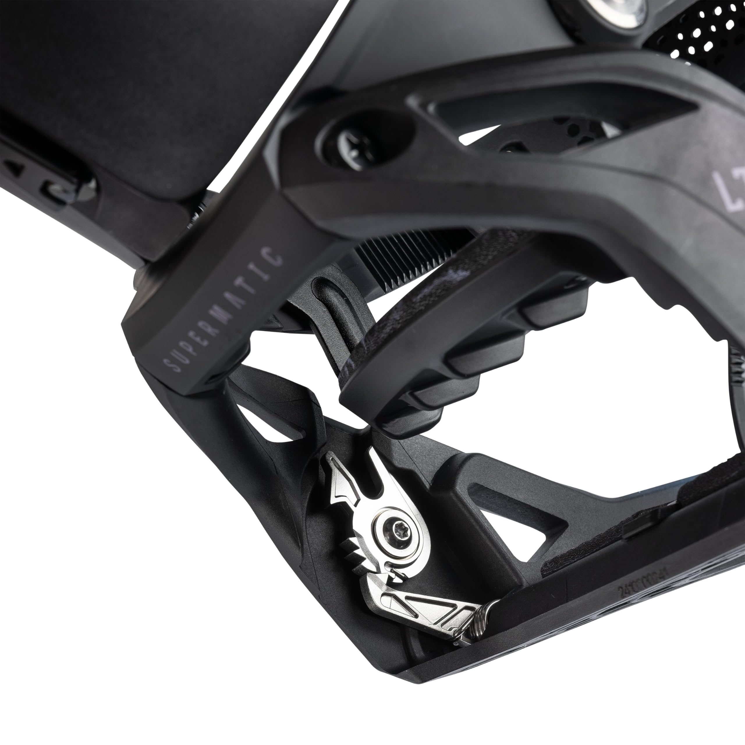 Nidecker LT Supermatic Snowboard Bindungen – Automatische Dual-Entry Bindung mit Fersenpedal & Universal Fit