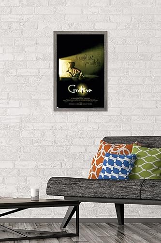 Vista 74 de Trends International Coraline - Be Careful One Sheet Wall Poster, 34L x 22.4W, Premium Poster & Clip Bundle