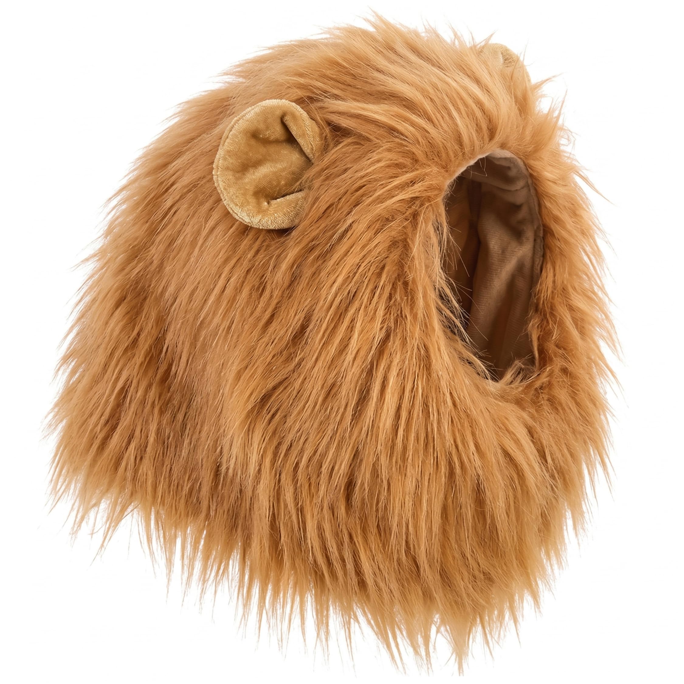 Funny Dog Costume, Realistic Lions Mane Dog Wigs for Halloween, Christmas, Parties, Festivals, Brown, Size L, Costume