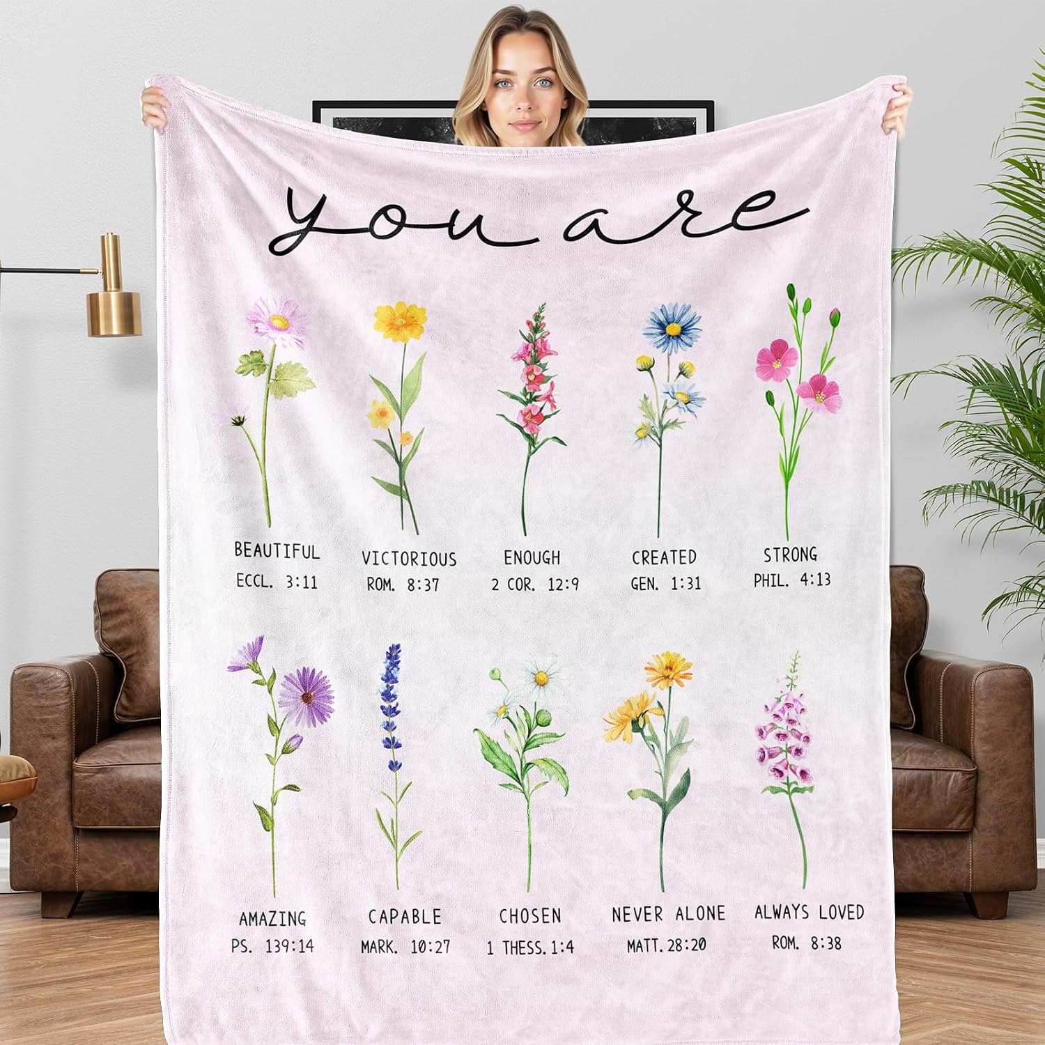 Sister Birthday Gifts for Women, Soft Fleece Blanket for Sister, Valentines Throw Blanket 60'' x 80''