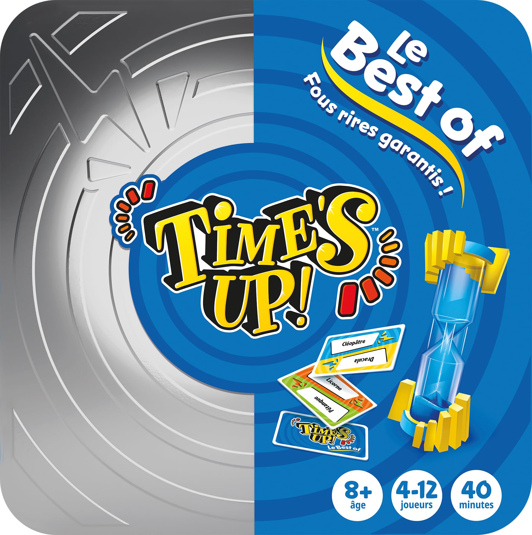 ASMODEE - TIME'S UP! Le Best Of – Gioco da tavolo d'atmosfera per bambini da 8 anni – Risate e cordialità – Edizioni Party & Family – 4 a 12 giocatori – 40 Min - versione francese
