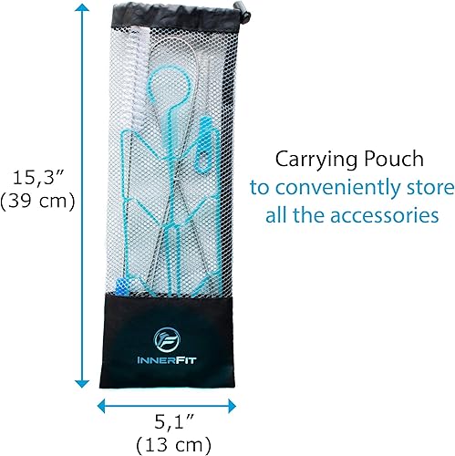 Miniatura 2 de InnerFit Kit de limpieza de vejiga de hidratación - Kit de limpieza de vejiga de agua 5 en 1 para vejigas universales - 3 cepillos - 1 marco