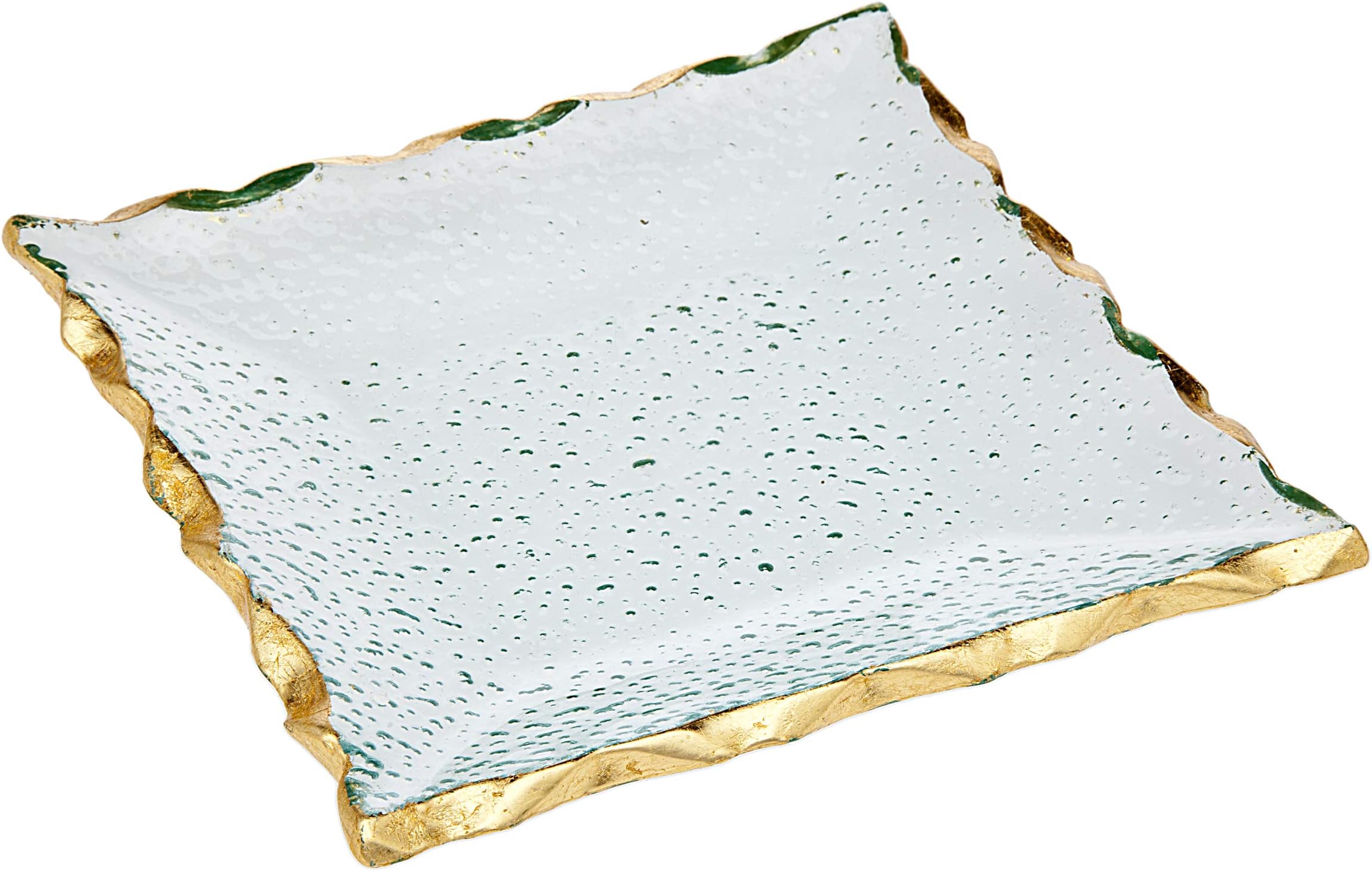 WHJY 6 pcs Clear Glass Plates, 4 inch Glass Plate Set