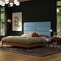 Vista 214 de Jaxx Panelist - Cabecero acolchado moderno, juego de 4 paneles para montar en la pared (cada uno de 11.25 x 38 pulgadas), tamaño King