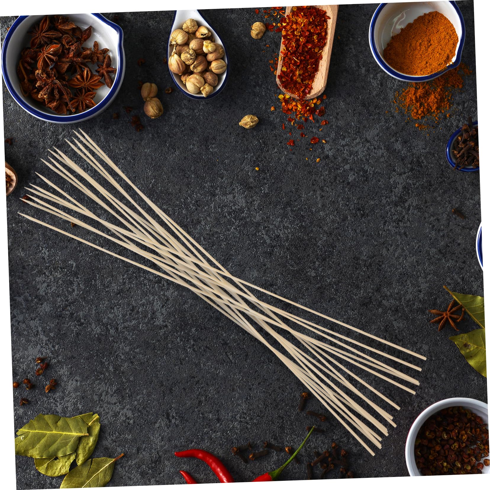 HEALEEP 210pcs Skewers Natural Marshmallow Barbecue Skewers for Grilling Sturdy Design for Outdoor Cooking and Campfire Fun for Sharing with Friends