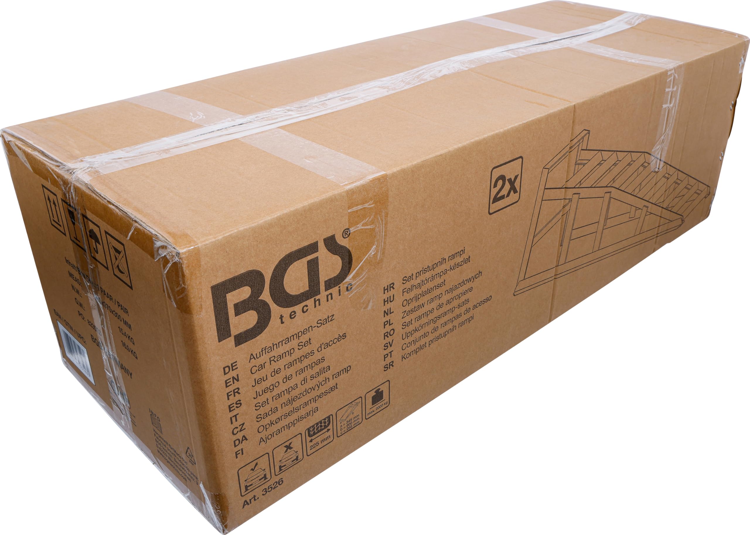 BGS 3526 | Auffahrrampen-Satz | extra breit | 2-TLG.