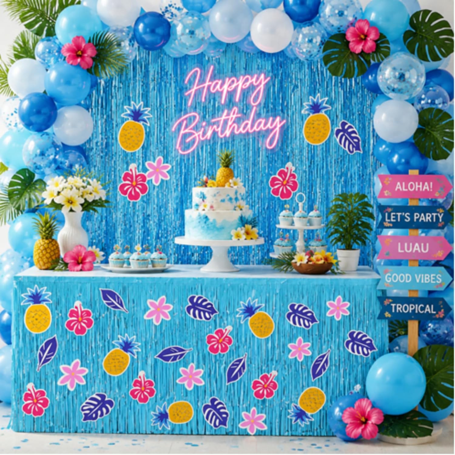 2 Pack Dinosaur Birthday Table Skirt, 30 x 108 In