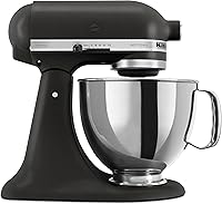 Vista 109 de KitchenAid KSM150PSAC Artisan Series - Batidora de pie con capacidad de 5 cuartos o 4.7 litros, incluye escudo vertedor Azul hielo