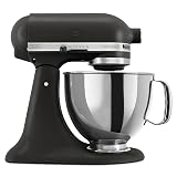 KitchenAid Artisan, 5-Qt Tilt Head Stand Mixer, KSM150PS, Cast Iron Black | Includes Pouring Shield for Mess-Free Mixing, 10 Speed Settings, Easily add Ingredients with the Tilt-Head Design