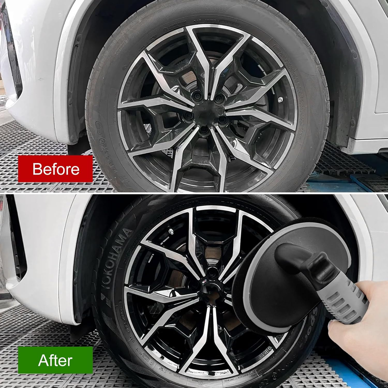 Car Tire Shine Applicator, Auto Tire Polishing Sponge Pad Brush