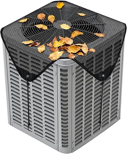 28'' X 28'' Central Air Conditioner Cover for Outside Units,Top Universal AC Unit Mesh Cover Outdoor,Breathable AC Condenser Covers for All Seasons