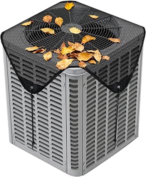 36 x 36 Inch Central Air Conditioner Cover for Outside Units, Universal Fit Outdoor AC Unit Top Cover, Breathable Mesh Condenser Covers for Leaves and Debris