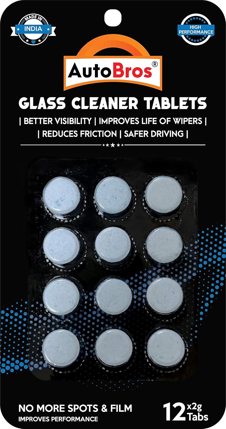 Windshield Cleaner Tablets 12Pcs Better Visibility Safer Driving