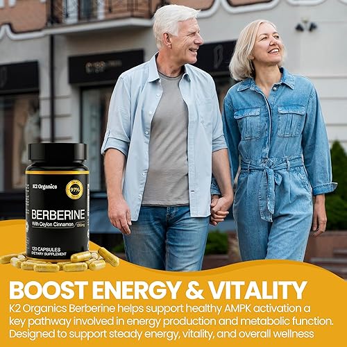 Miniatura 6 de GLP1 Support for Weight Loss - Sugar-Free 97% Pure Berberine Complex w Ceylon Cinnamon 1200mg [AMPK Metabolic Activator] Berberine Supplement for