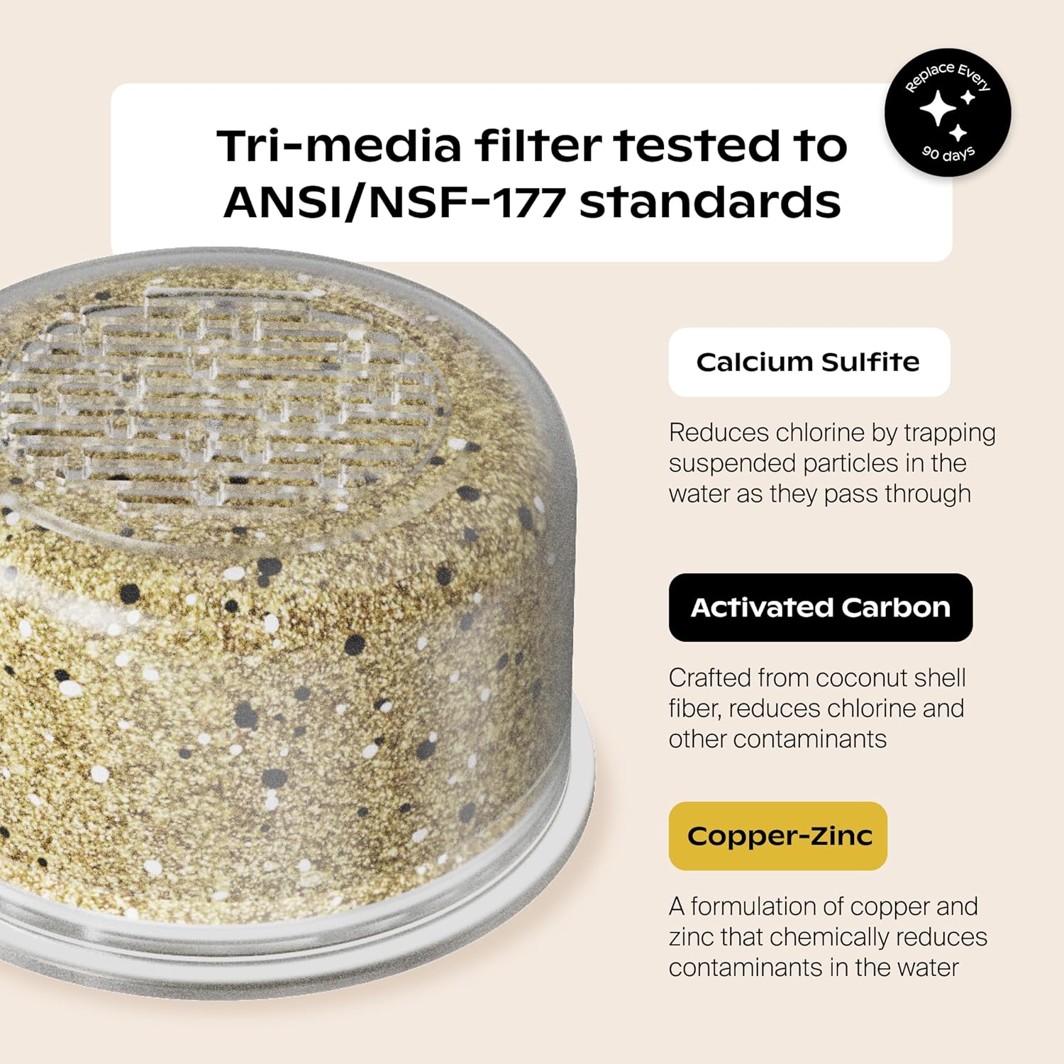 Canopy Filtered Shower Head - High Pressure Shower Head Filter for Hard Water - Shower Filter To Remove Impurities for Healthier Scalp, Skin & Hair - Support Hair Growth & Minimize Breakage - Chrome - Image 2