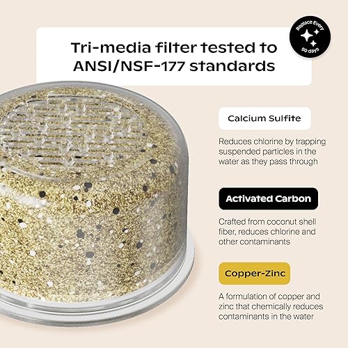 Miniatura 2 de Canopy Filtered Shower Head - High Pressure Shower Head Filter for Hard Water - Shower Filter To Remove Impurities for Healthier Scalp, Skin & Hair