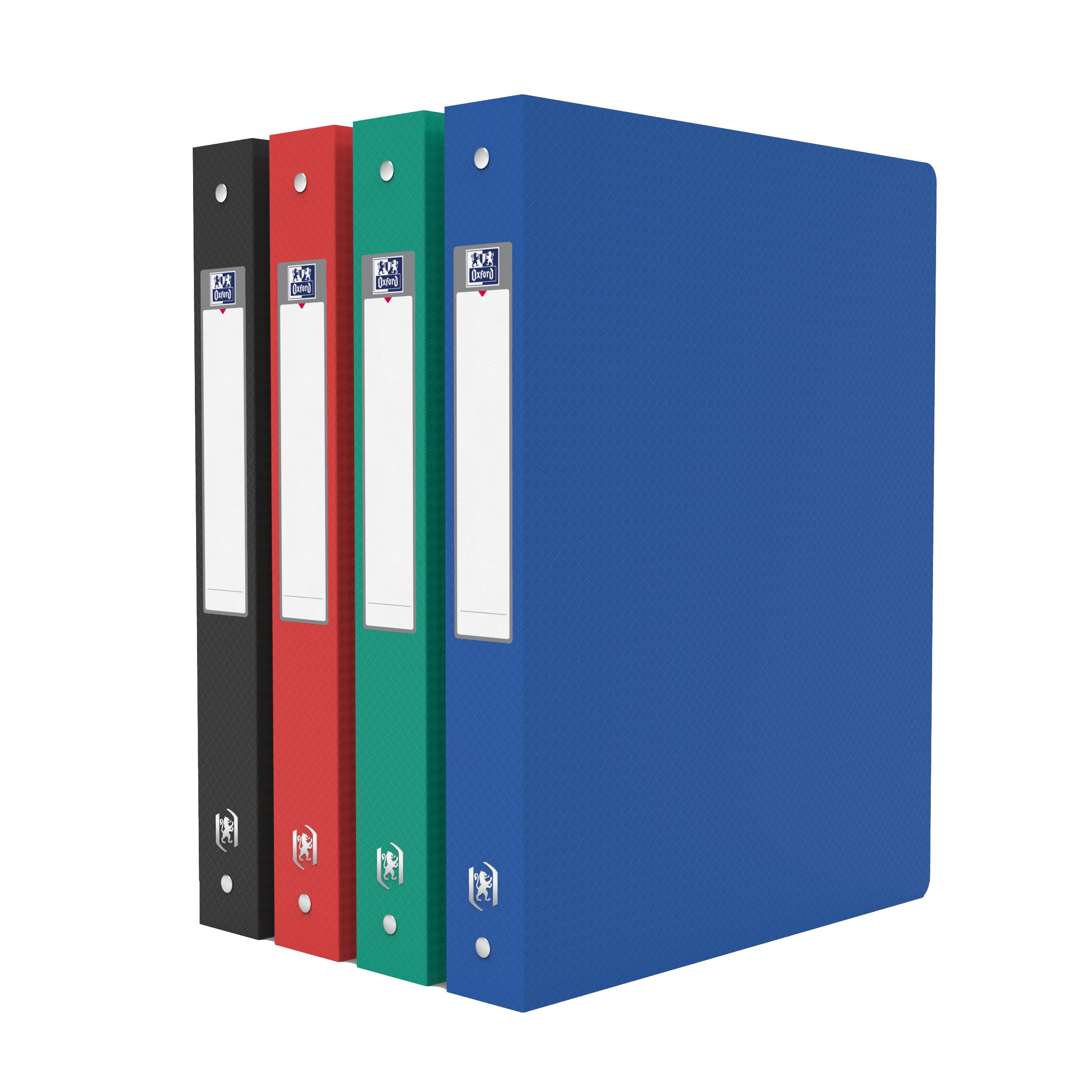 Elba Memphis Ring Binder 19372 10/10E Polypropylene 40 mm Spine 4 Rings 30 mm Spine Label Assorted Colours
