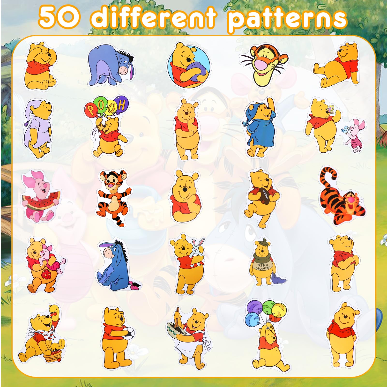 Yumcute 50PCS Cute Stickers, Kawaii Vinyl Waterproof for Skateboard Guitar Laptops Scrapbook Phones Bike Suitcase - Image 4