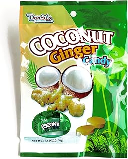 Dandy's Coconut Ginger Hard Candy 3.52 oz each (1 Item Per Order)