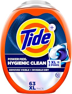 Tide Original Scent Hygienic Clean Power PODS Laundry Detergent Pacs 63 Count