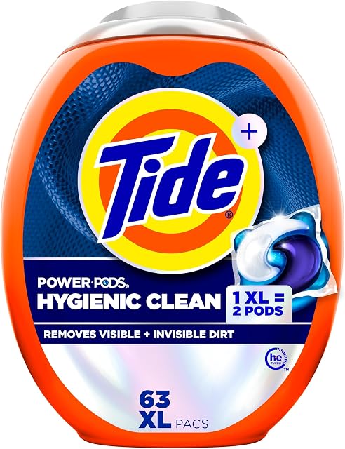 Tide Original Scent Hygienic Clean Power PODS Laundry Detergent Pacs 63 Count
