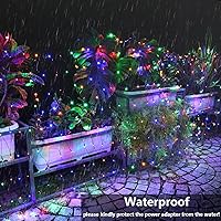 Vista 4 de Joomer - Luces navideñas de red, de 12 x 5 pies, 360 ledes, conectables e impermeables, con 8 modos y temporizador, para exterior, Navidad