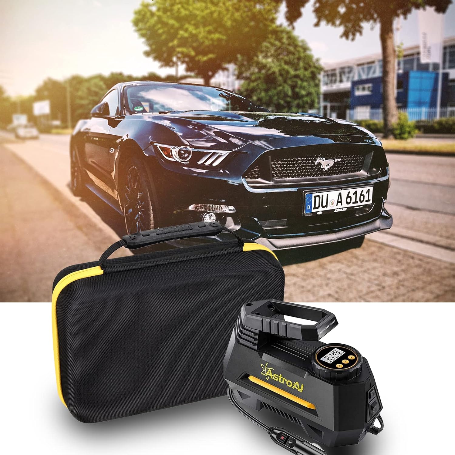 FBLFOBELI Hard Storage Case Compatible with AstroAI/for ZOPOM Tire Inflator Portable Air Compressor Battery Powered Air Pump (Case Only) - Image 7