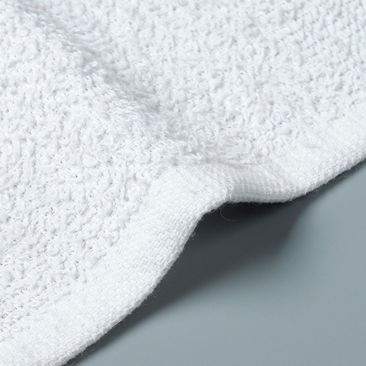 Bar Mop Towels Pack of 24 – Bulk Terry Cleaning Rags 16"x19" – Absorbent, Durable Cotton Towels for Kitchen, Restaurant, Bar, Home – Multipurpose Commercial Terry Cloth Shop Rags (White)